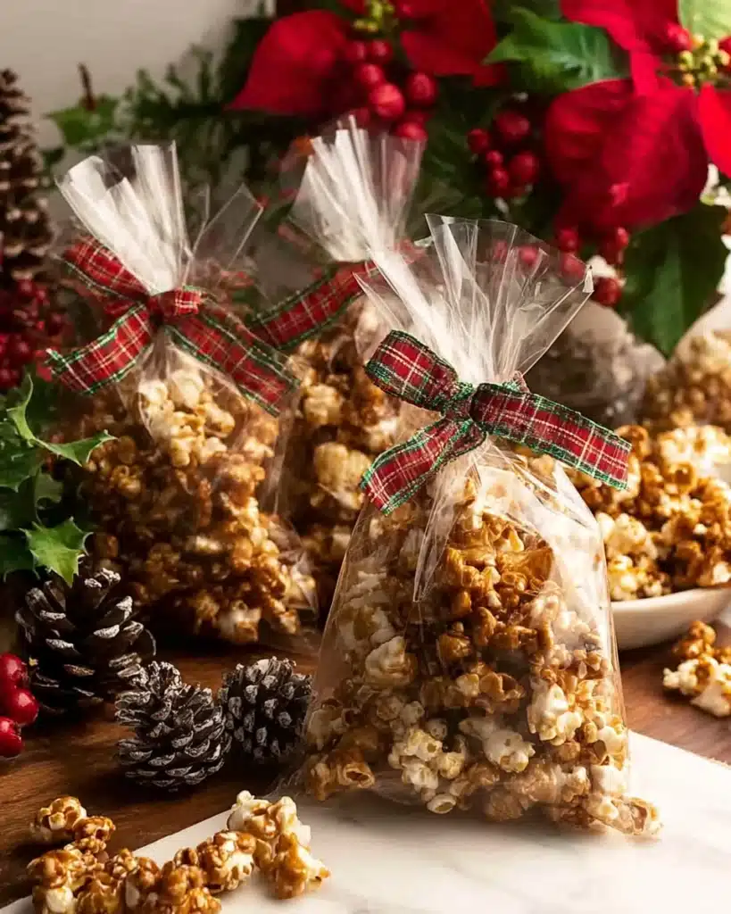 Christmas Popcorn Candy Holiday Gift Bags