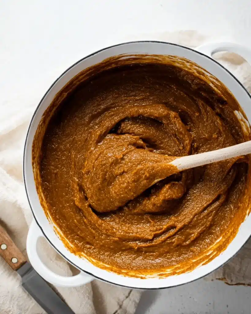 Quick and easy pumpkin butter spread on warm toast