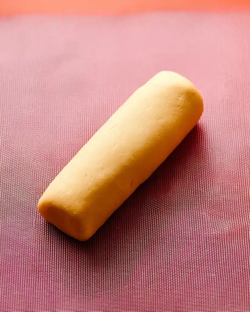 Heart Cookies – Sweet Valentine’s Day Slice-and-Bake Treat 4 Heart cookies dough log ready to chill