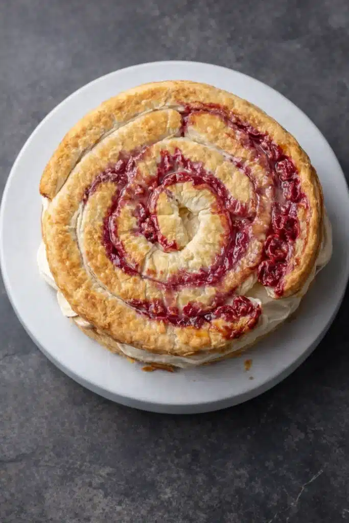 Cherry Cake Recipe That Is Rich, Creamy, and Irresistible 2 Cherry Cake puff pastry spiral with baked sour cherry filling