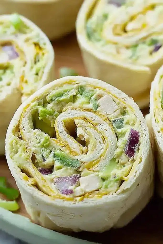 Chicken Avocado Salad Roll Ups 3 Chicken Avocado Salad Roll Ups Pinwheels