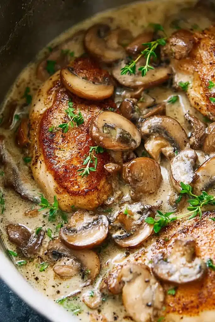 Slow Cooker Chicken Marsala Recipe That’s Creamy and Easy 3 Slow Cooker Chicken Marsala with creamy mushroom sauce