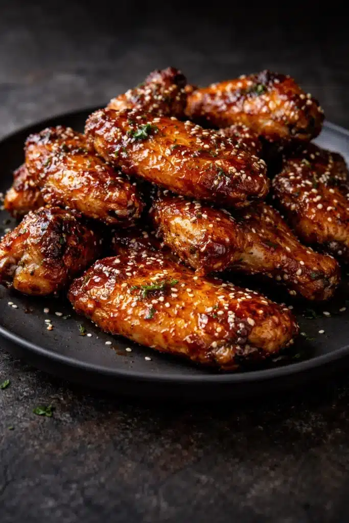 Teriyaki Chicken Wings Recipe – Easy Sticky and Flavorful 2 Teriyaki Chicken Wings with sticky glaze and caramelized crispy edges