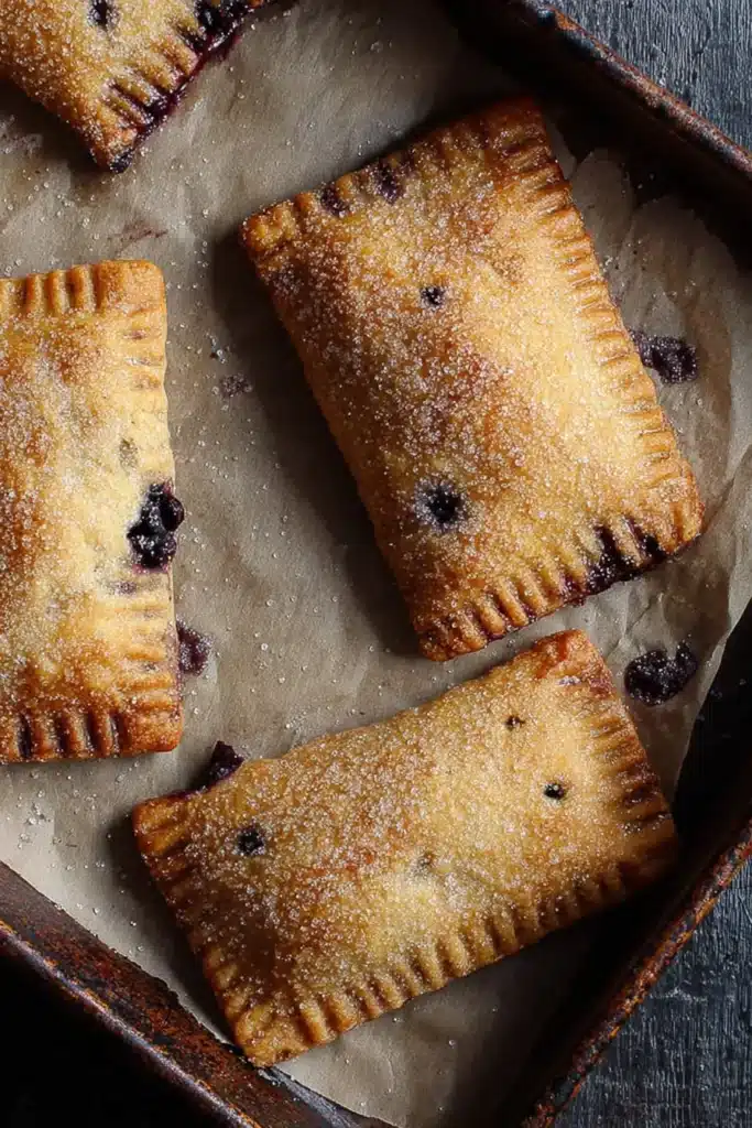 Gluten Free Pop Tarts 4 Freshly baked Gluten Free Pop Tarts with flaky crust and coarse sugar topping