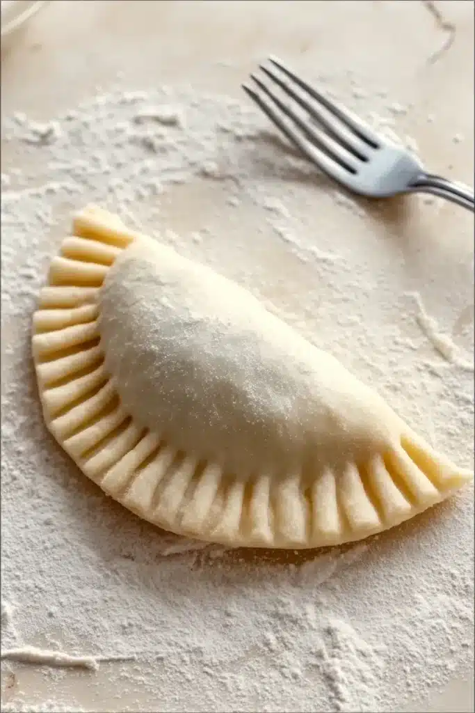 Chicken Empanadas Recipe Crispy, Easy, and Cheesy Favorite 2 Chicken empanadas on platter with dipping sauce and crispy crust