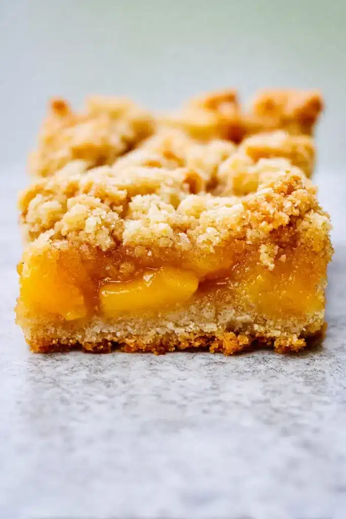 Mango Oatmeal Crumble Bars 2 Mango Oatmeal Crumble Bars with juicy mango filling and buttery oat crumble topping