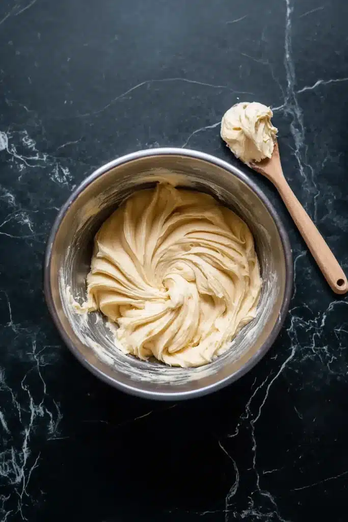 Patriotic Crinkle Cookies 2 Patriotic Crinkle Cookies dough whipped until light and fluffy