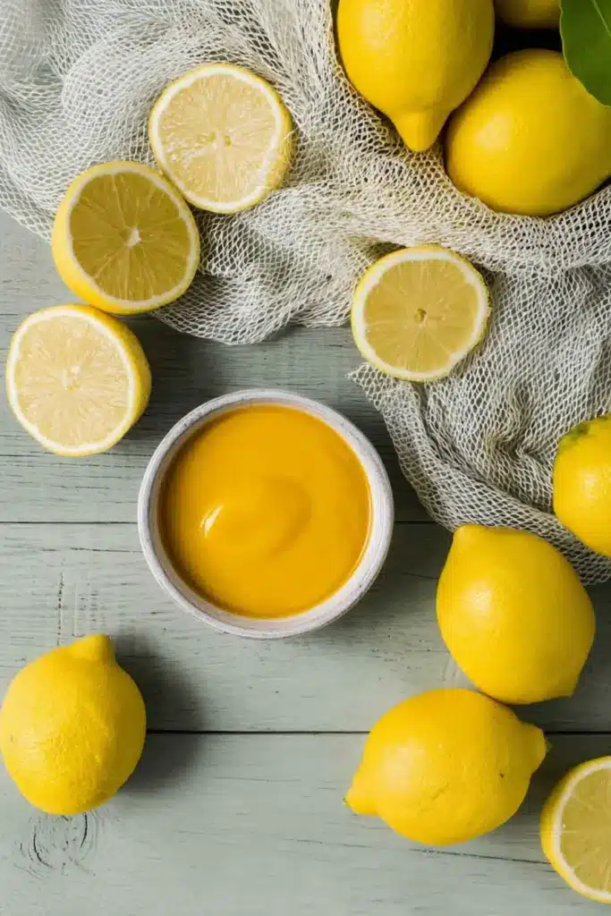 Refreshing Homemade Mango Lemonade 2 Refreshing Homemade Mango Lemonade ingredients with lemons and mango puree